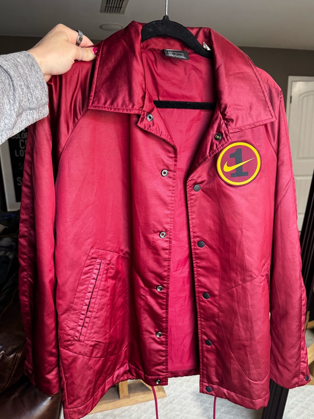 Nike satin Air Force One jacket